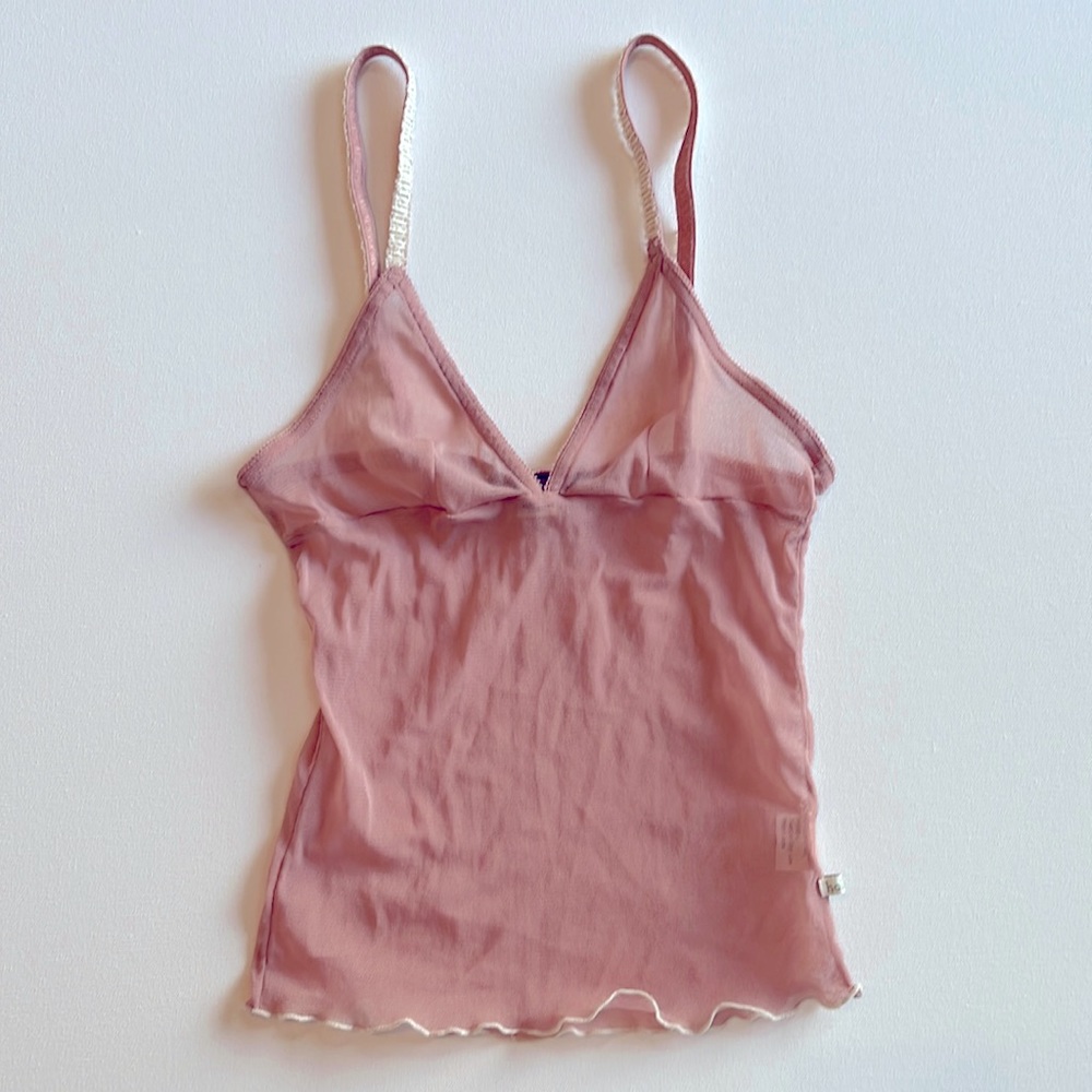 Hollister Pink Lace Layering Tank Top Size XS